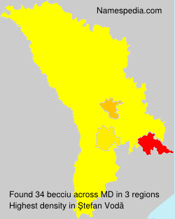 Surname becciu in Moldova Surname becciu in Moldova