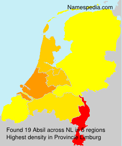 Surname Absil in Netherlands Surname Absil in Netherlands