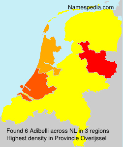 Surname Adibelli in Netherlands Surname Adibelli in Netherlands