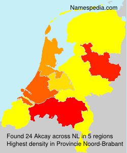 Surname Akcay in Netherlands Surname Akcay in Netherlands