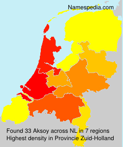 Surname Aksoy in Netherlands Surname Aksoy in Netherlands
