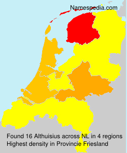 Surname Althuisius in Netherlands Surname Althuisius in Netherlands