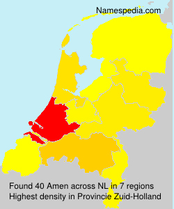Surname Amen in Netherlands Surname Amen in Netherlands