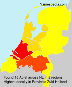 Surname Apfel in Netherlands Surname Apfel in Netherlands