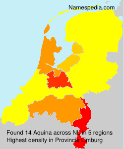 Surname Aquina in Netherlands Surname Aquina in Netherlands