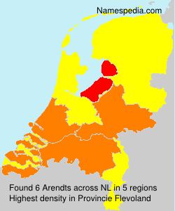 Surname Arendts in Netherlands Surname Arendts in Netherlands