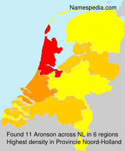 Surname Aronson in Netherlands Surname Aronson in Netherlands