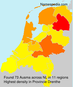 Surname Ausma in Netherlands Surname Ausma in Netherlands