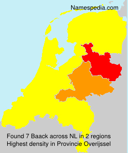 Surname Baack in Netherlands Surname Baack in Netherlands