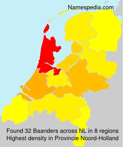 Surname Baanders in Netherlands Surname Baanders in Netherlands