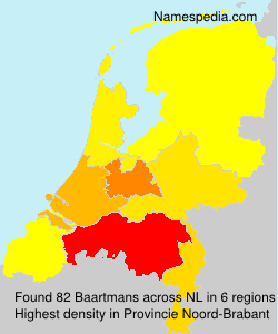 Surname Baartmans in Netherlands