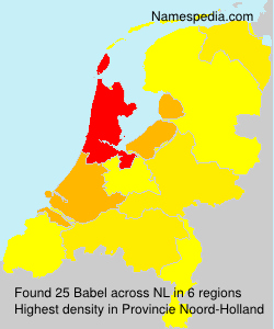 Surname Babel in Netherlands Surname Babel in Netherlands