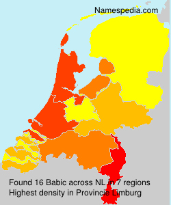Surname Babic in Netherlands Surname Babic in Netherlands