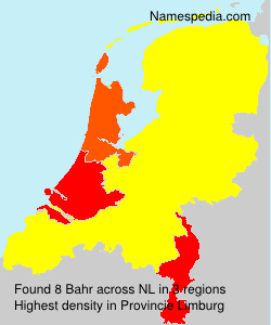 Surname Bahr in Netherlands Surname Bahr in Netherlands