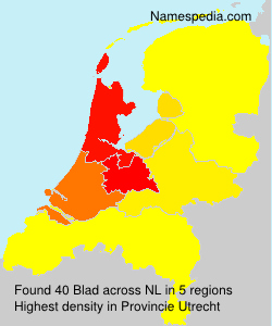 Surname Blad in Netherlands Surname Blad in Netherlands