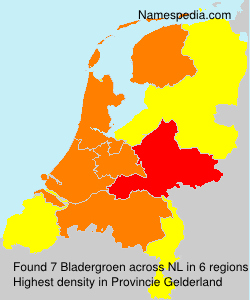 Surname Bladergroen in Netherlands Surname Bladergroen in Netherlands