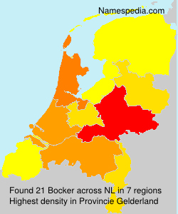 Surname Bocker in Netherlands Surname Bocker in Netherlands