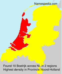 Surname Boelrijk in Netherlands Surname Boelrijk in Netherlands