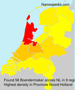 Surname Boendermaker in Netherlands Surname Boendermaker in Netherlands
