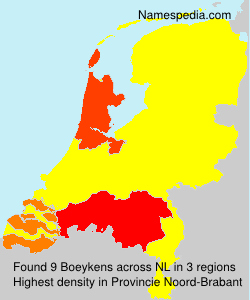 Surname Boeykens in Netherlands Surname Boeykens in Netherlands