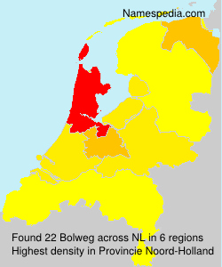 Surname Bolweg in Netherlands Surname Bolweg in Netherlands