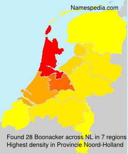 Surname Boonacker in Netherlands Surname Boonacker in Netherlands