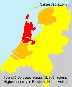 Surname Borowski in Netherlands Surname Borowski in Netherlands