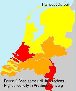 Surname Bose in Netherlands Surname Bose in Netherlands