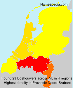 Surname Boshouwers in Netherlands