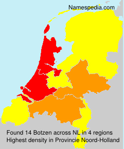 Surname Botzen in Netherlands Surname Botzen in Netherlands