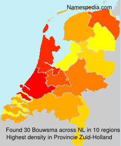 Surname Bouwsma in Netherlands