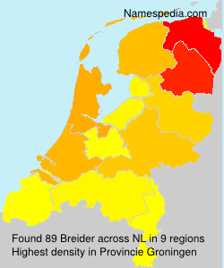 Surname Breider in Netherlands Surname Breider in Netherlands