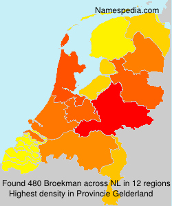Surname Broekman in Netherlands Surname Broekman in Netherlands
