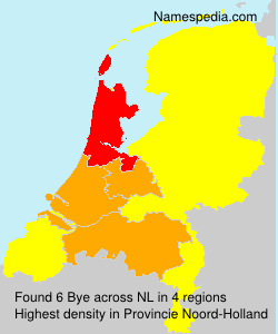 Surname Bye in Netherlands