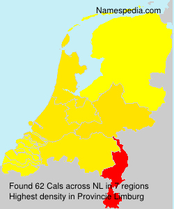 Surname Cals in Netherlands Surname Cals in Netherlands