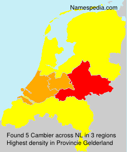 Surname Cambier in Netherlands Surname Cambier in Netherlands