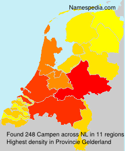 Surname Campen in Netherlands