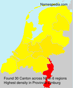 Surname Canton in Netherlands Surname Canton in Netherlands