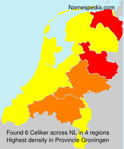 Surname Celiker in Netherlands