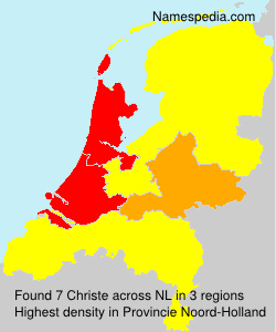Surname Christe in Netherlands Surname Christe in Netherlands
