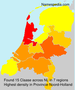 Surname Claase in Netherlands Surname Claase in Netherlands