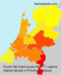 Surname Cleef in Netherlands Surname Cleef in Netherlands