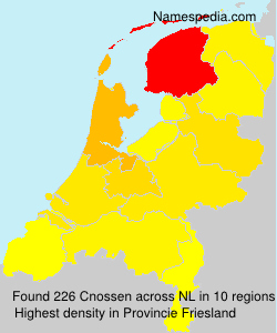 Surname Cnossen in Netherlands