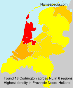 Surname Codrington in Netherlands Surname Codrington in Netherlands