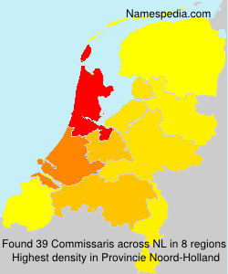 Surname Commissaris in Netherlands Surname Commissaris in Netherlands