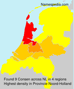 Surname Consen in Netherlands Surname Consen in Netherlands