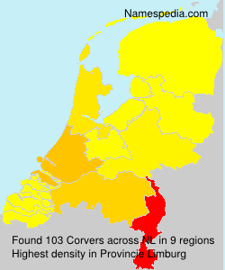 Surname Corvers in Netherlands Surname Corvers in Netherlands