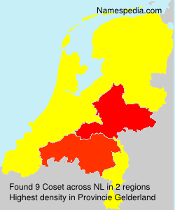 Surname Coset in Netherlands Surname Coset in Netherlands