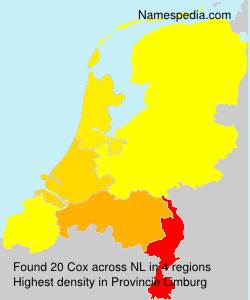 Surname Cox in Netherlands Surname Cox in Netherlands