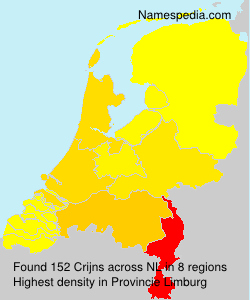 Surname Crijns in Netherlands Surname Crijns in Netherlands